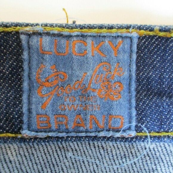 Lucky Brand Sundown Jeans By Gene Montesano Women's Size 27 Ringspun Denim - Picture 6 of 11
